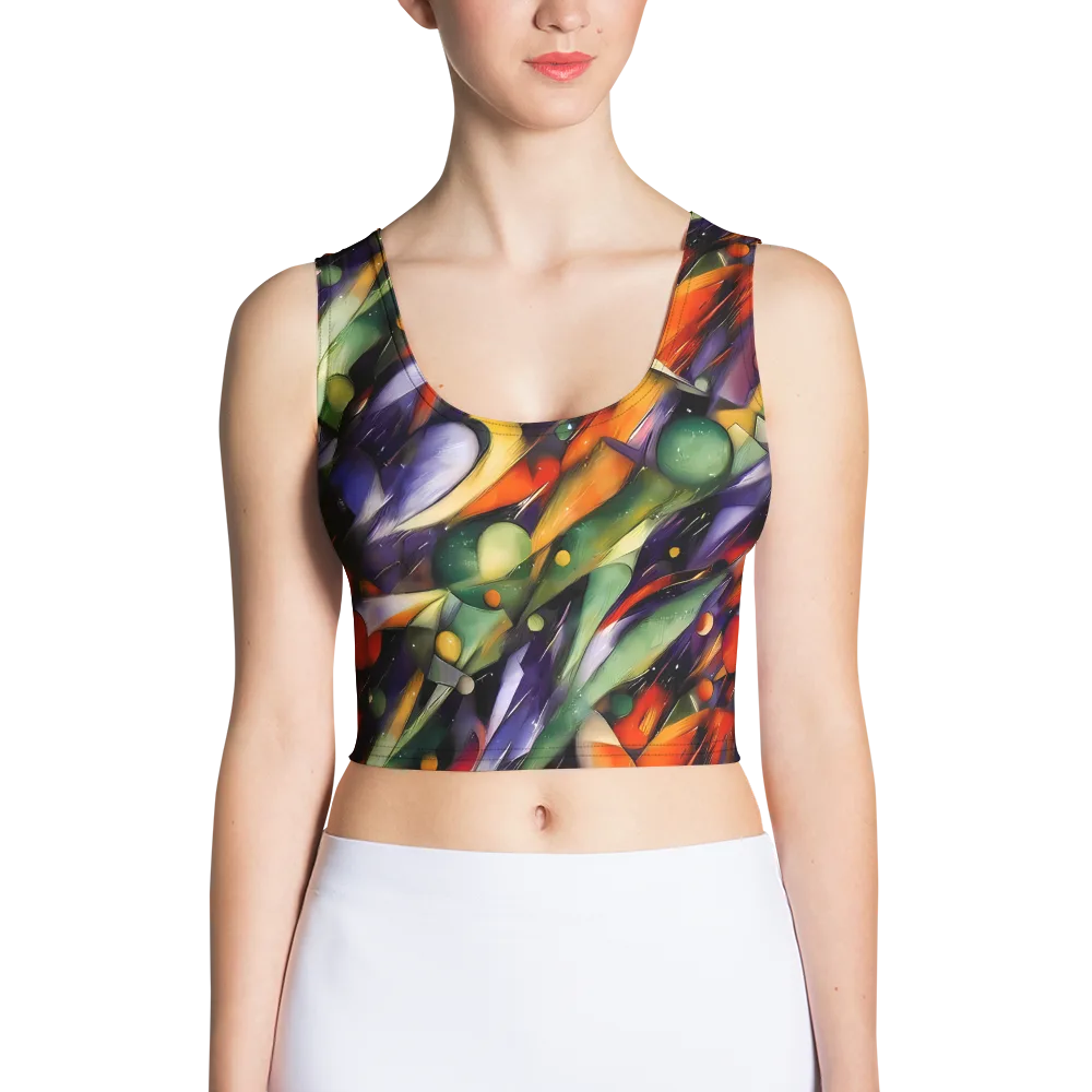 The Painted Pulse on Crop Top — Front