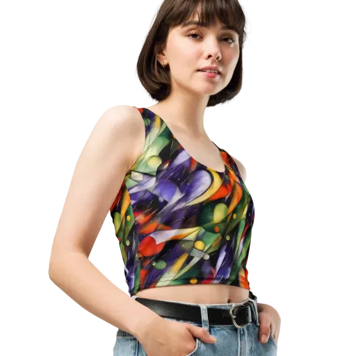 The Painted Pulse on a Crop Top