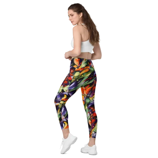 The Painted Pulse on a Leggings with Pockets