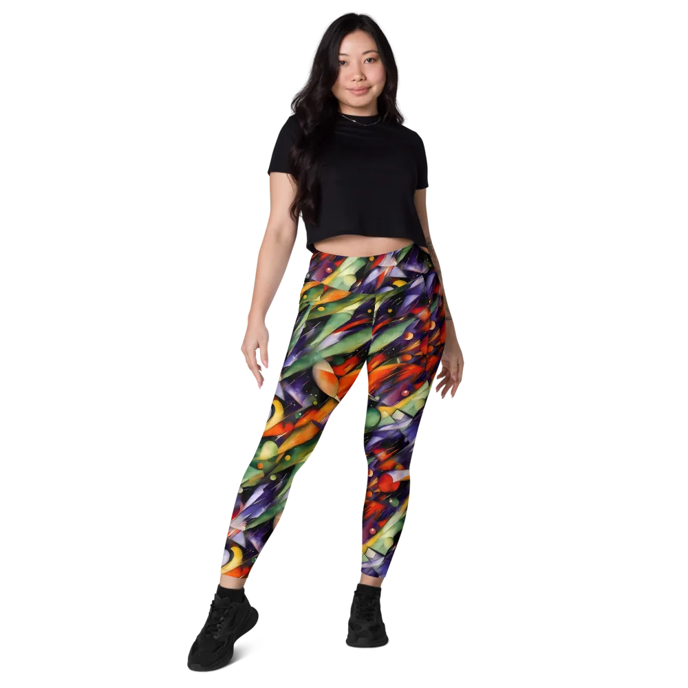 The Painted Pulse on Leggings with Pockets — Front