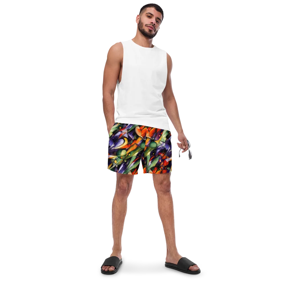 The Painted Pulse on Swim Trunks — Front