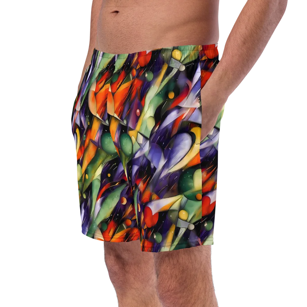 The Painted Pulse on Swim Trunks — Left Front