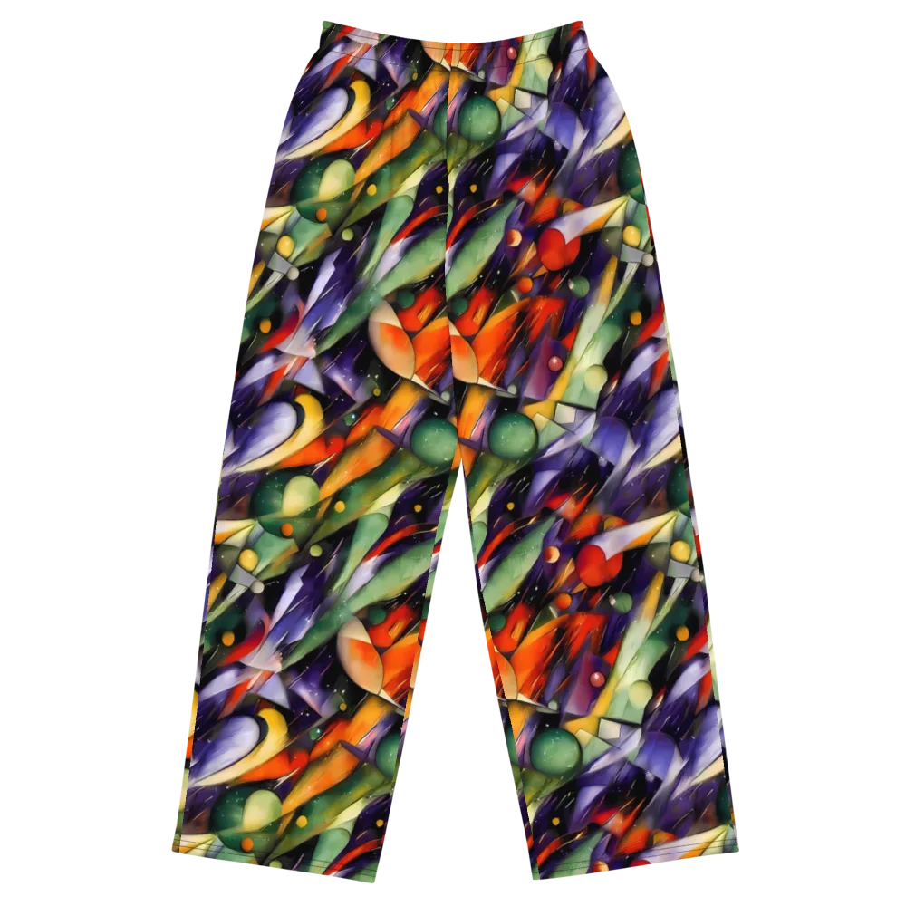 The Painted Pulse on Wide-Leg Pants — Front