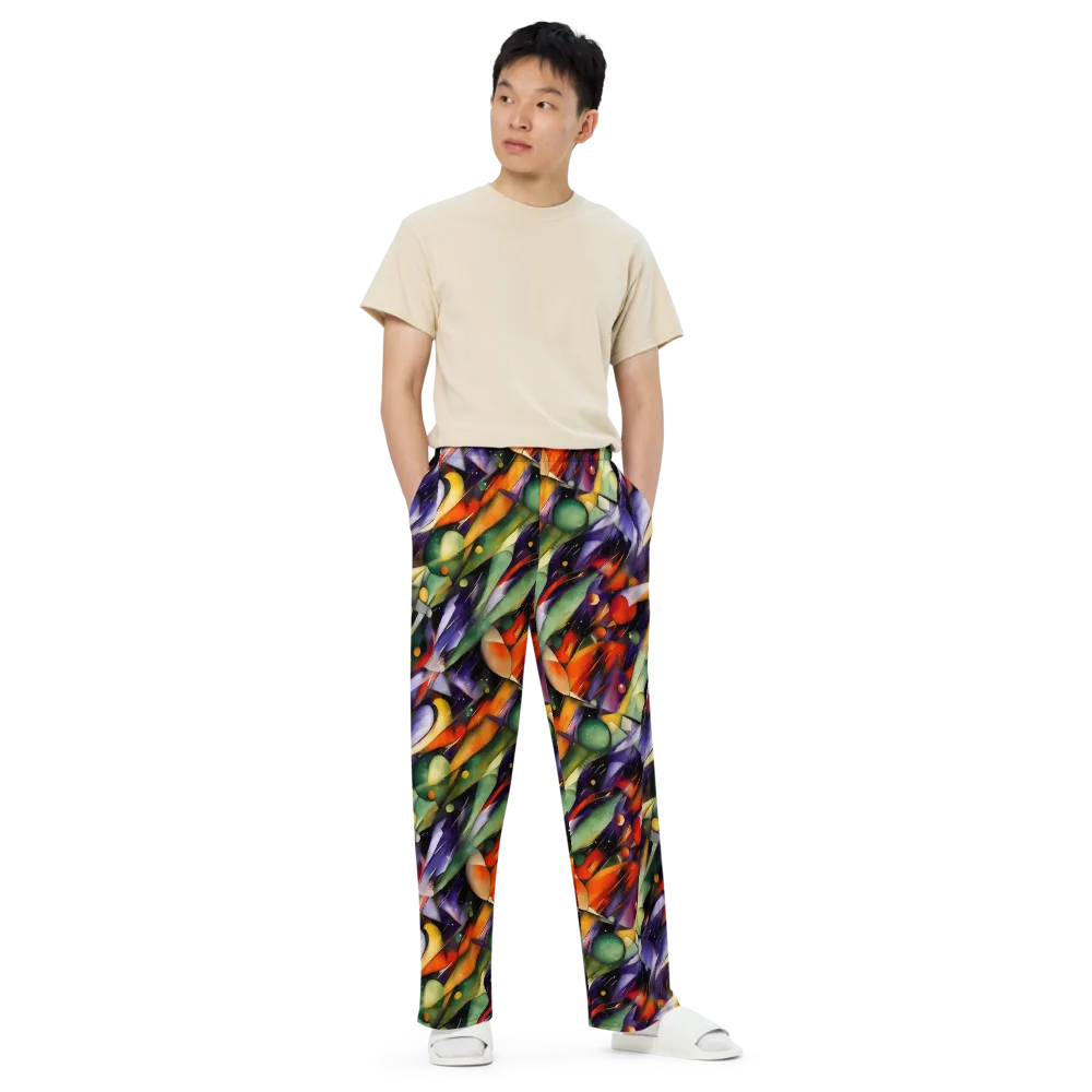 The Painted Pulse on Wide-Leg Pants — Front