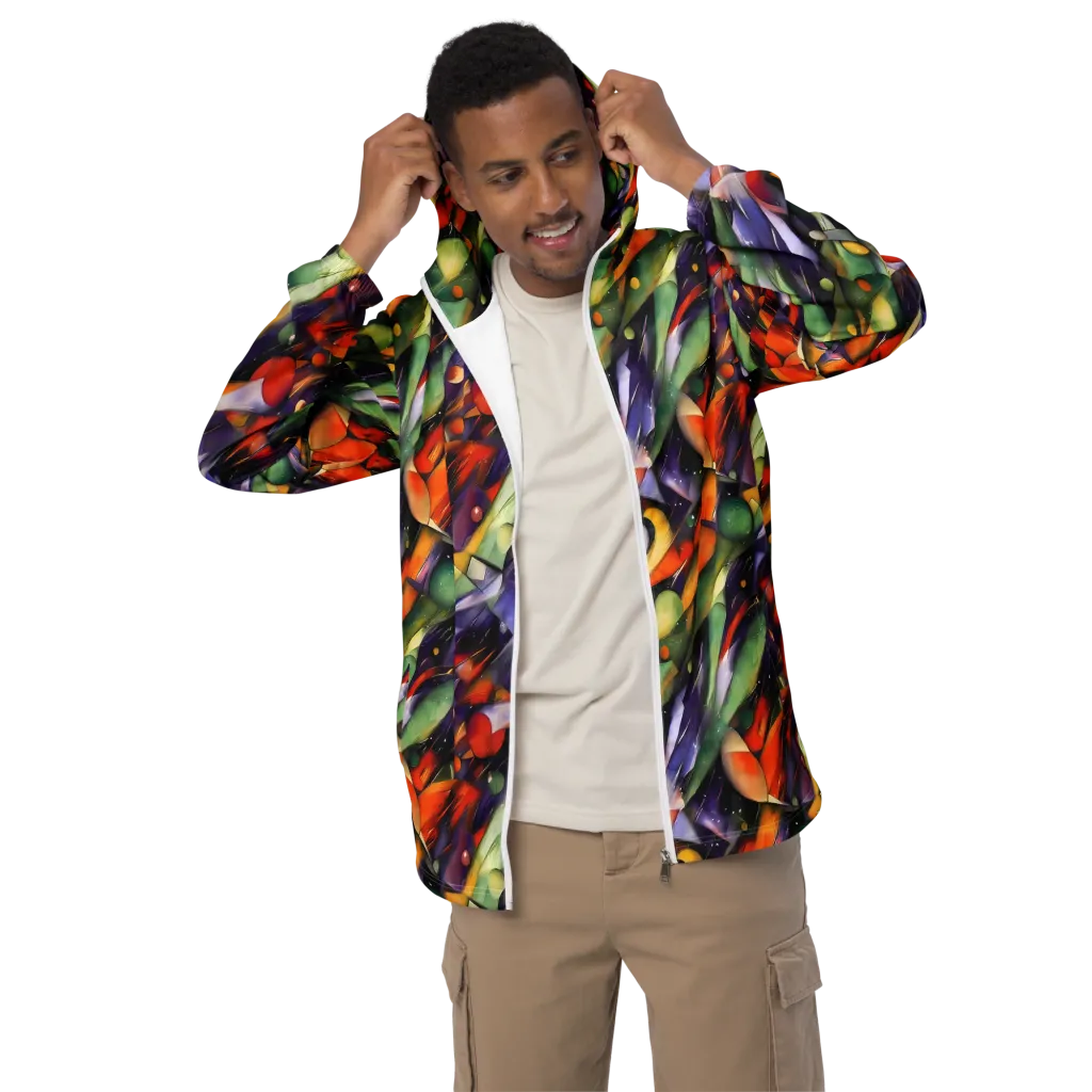The Painted Pulse on Men's Windbreaker — Front