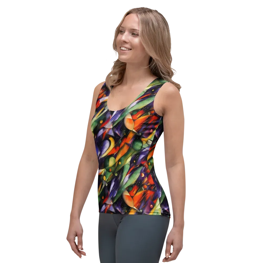 The Painted Pulse on Women's Tank Top — Left Front