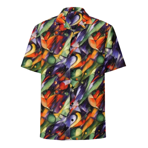 The Painted Pulse on a Button Shirt