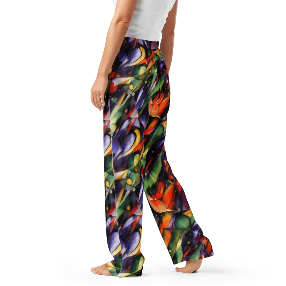 The Painted Pulse on Women's Pajama Pants — Left