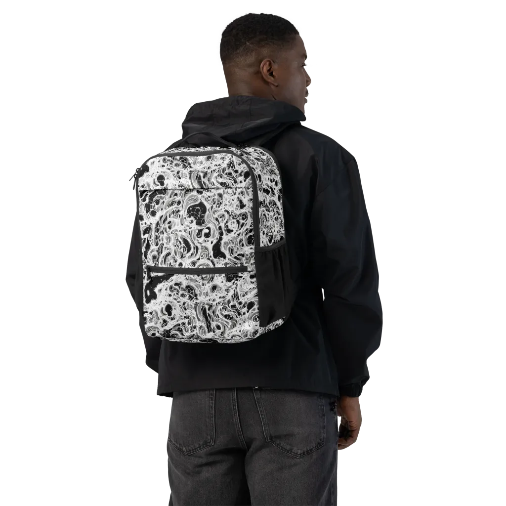Obsidian Lace on Utility Backpack — Back