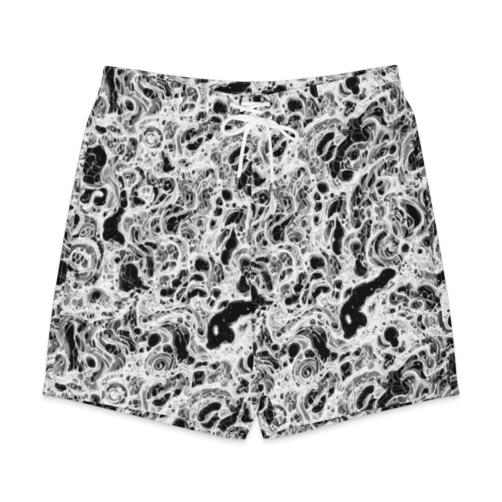 Obsidian Lace on Men's Board Shorts — Front
