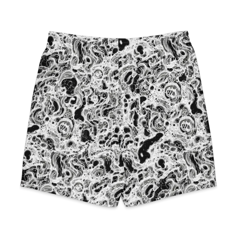 Obsidian Lace on Men's Board Shorts — Back