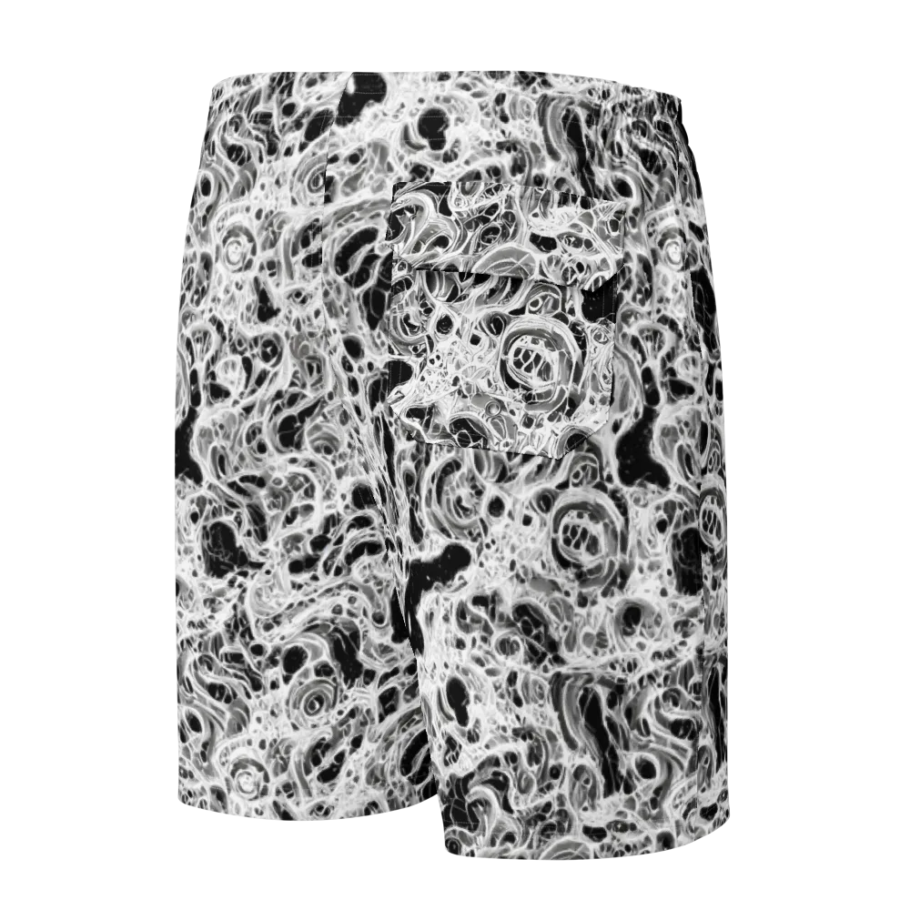 Obsidian Lace on Men's Board Shorts — Back