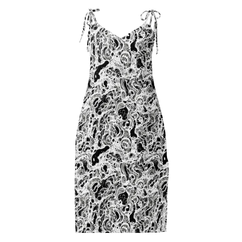 Obsidian Lace on Slip Dress — Front