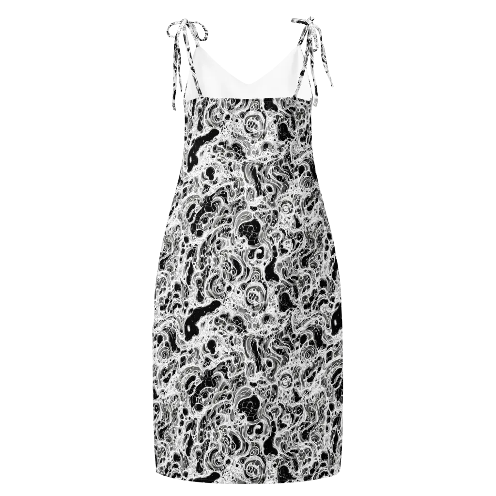 Obsidian Lace on Slip Dress — Back