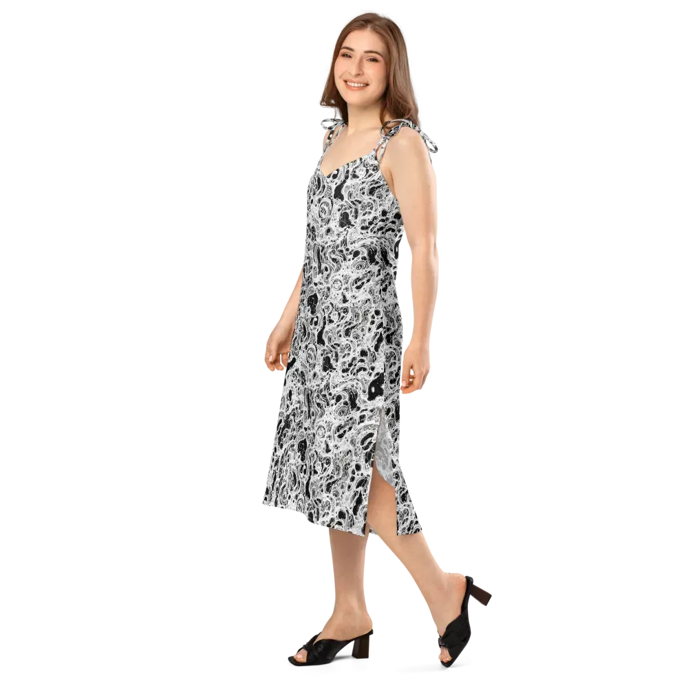 Obsidian Lace on Slip Dress — Left Front
