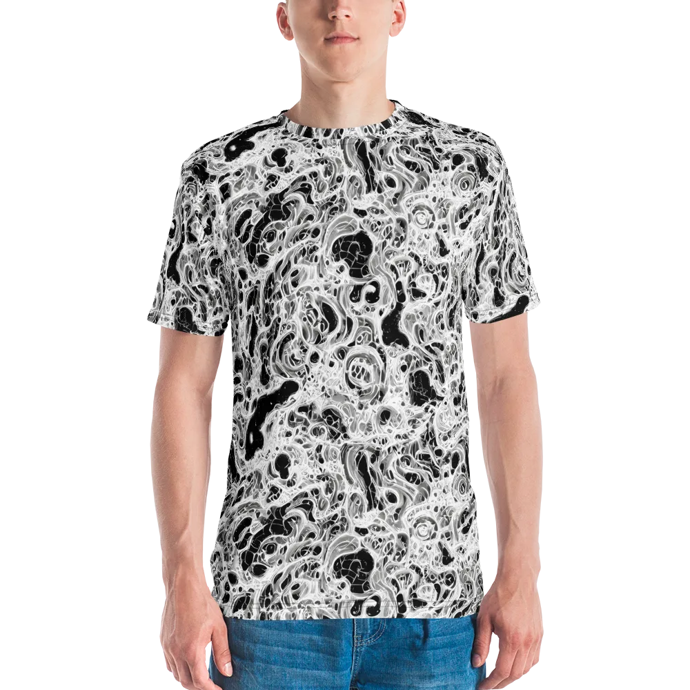 Obsidian Lace on Men's Crew Neck T-Shirt — Front