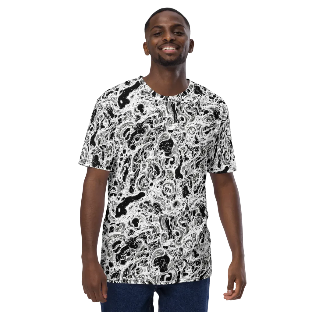 Obsidian Lace on Men's Crew Neck T-Shirt — Front