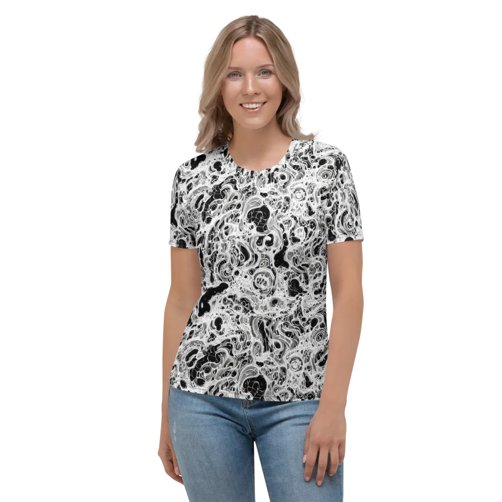 Obsidian Lace on Women's Crew Neck T-Shirt — Front