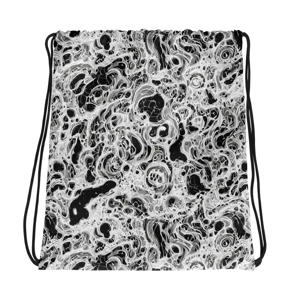 Obsidian Lace on Drawstring Bag — Photo
