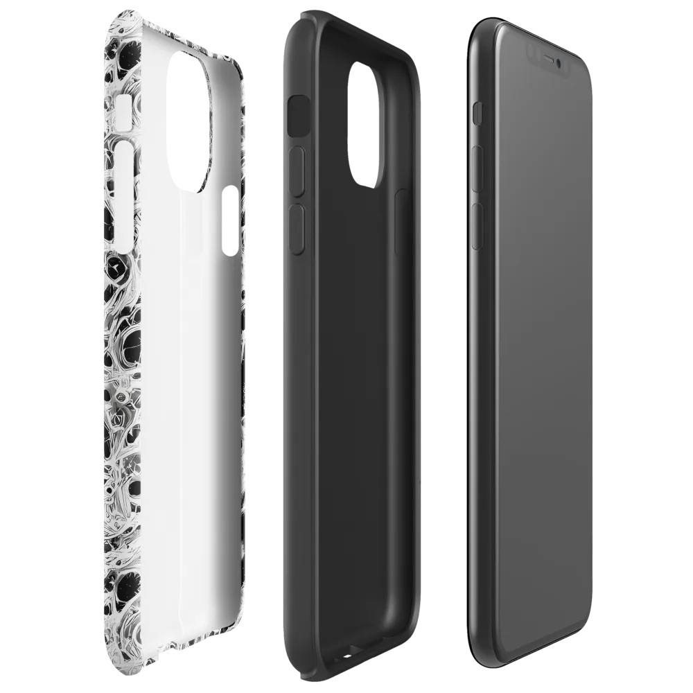 Obsidian Lace on Tough Case for iPhone® — Right