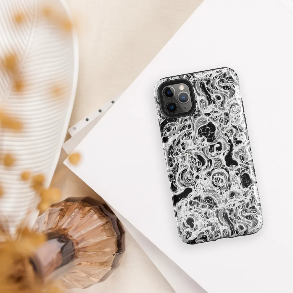 Obsidian Lace on Tough Case for iPhone® — Front