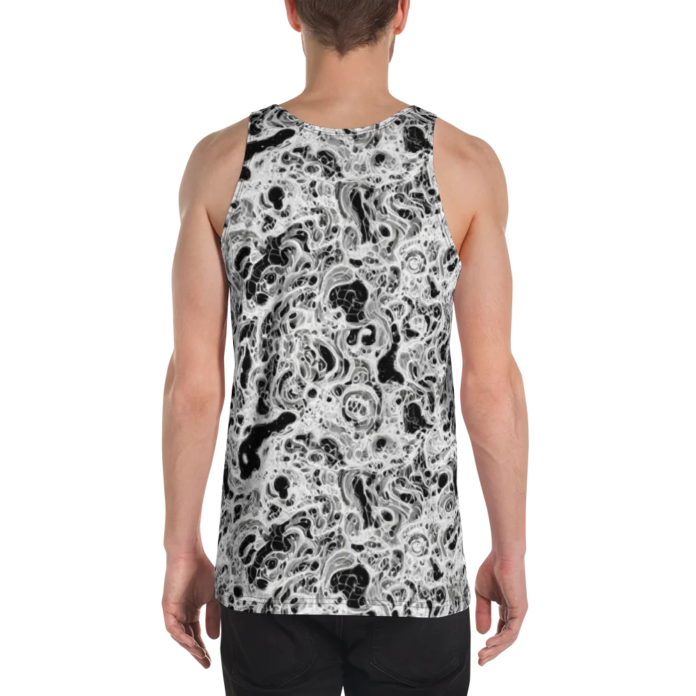 Obsidian Lace on Men's Tank Top — Back
