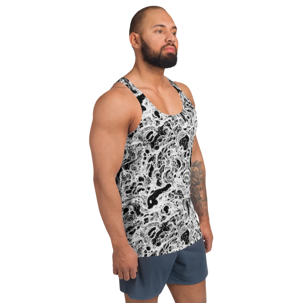 Obsidian Lace on Men's Tank Top — Right Front