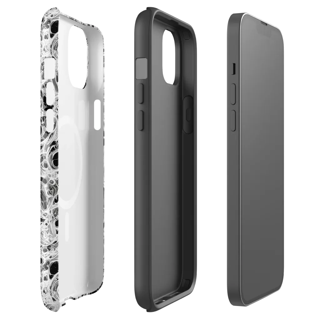 Obsidian Lace on MagSafe Tough Case for iPhone® — Front