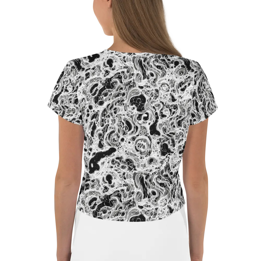 Obsidian Lace on Crop Tee — Back