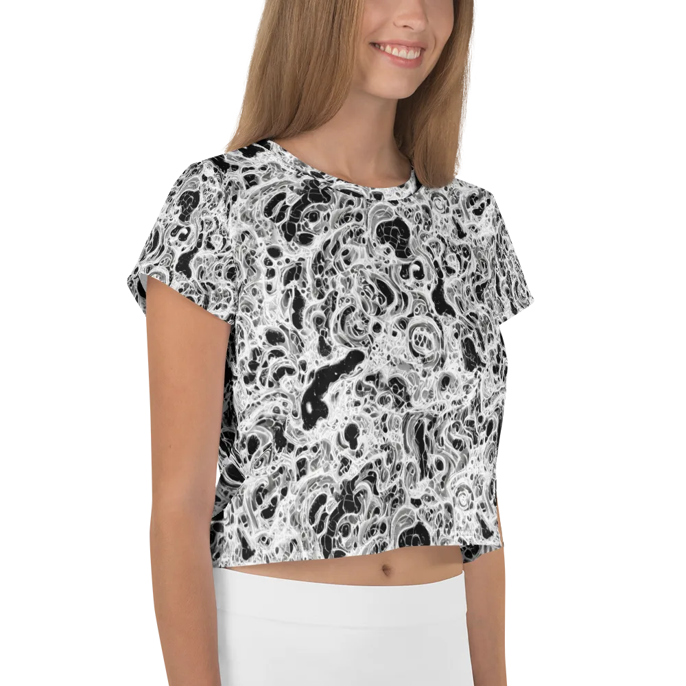 Obsidian Lace on Crop Tee — Right