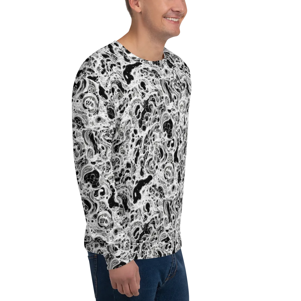 Obsidian Lace on Sweatshirt — Right Front