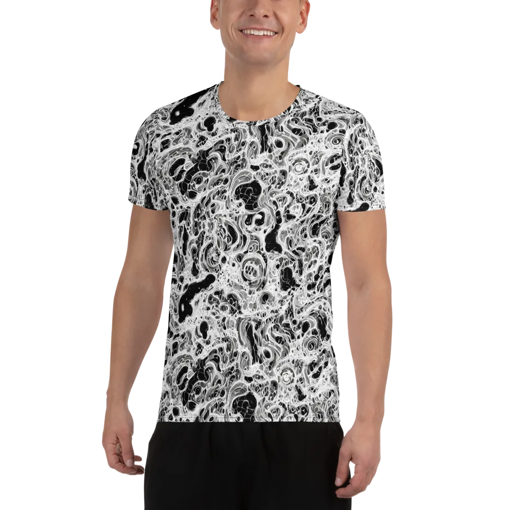 Obsidian Lace on Men's Athletic T-Shirt — Front