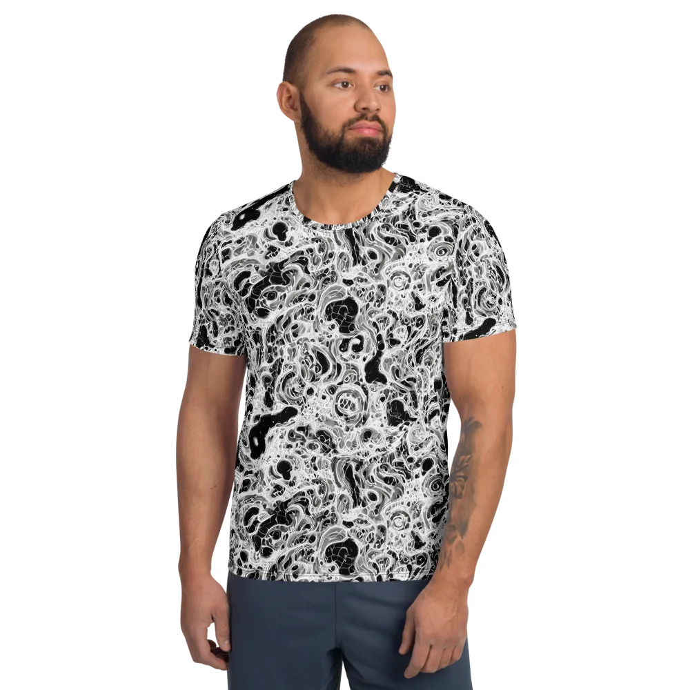 Obsidian Lace on Men's Athletic T-Shirt — Front