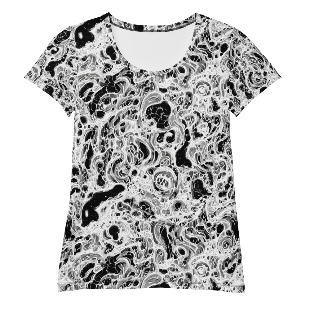 Obsidian Lace on Women's Athletic T-Shirt — Front