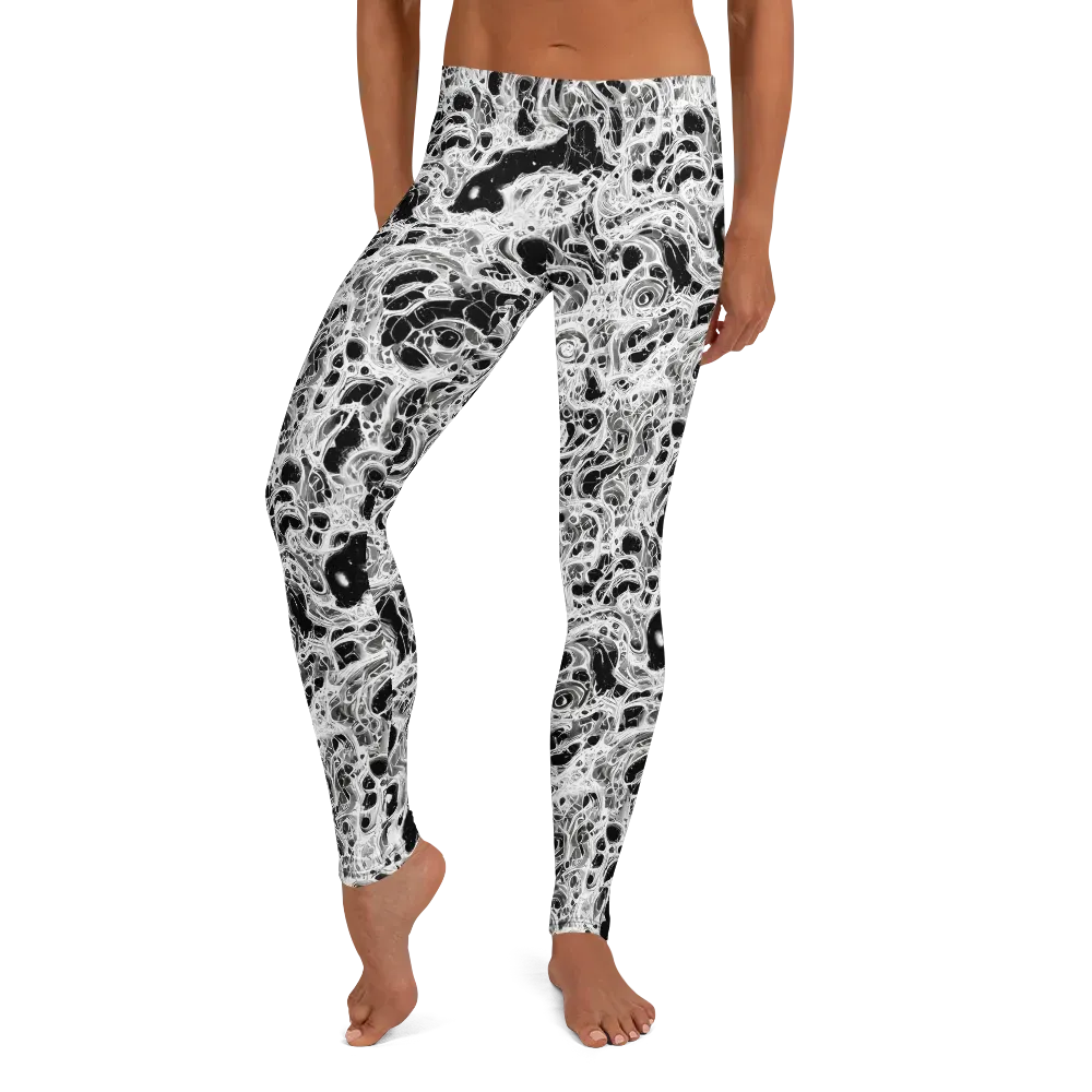 Obsidian Lace on Leggings — Front