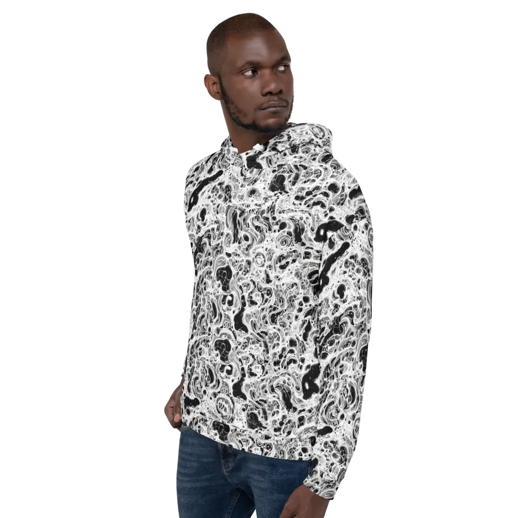 Obsidian Lace on Hoodie — Left