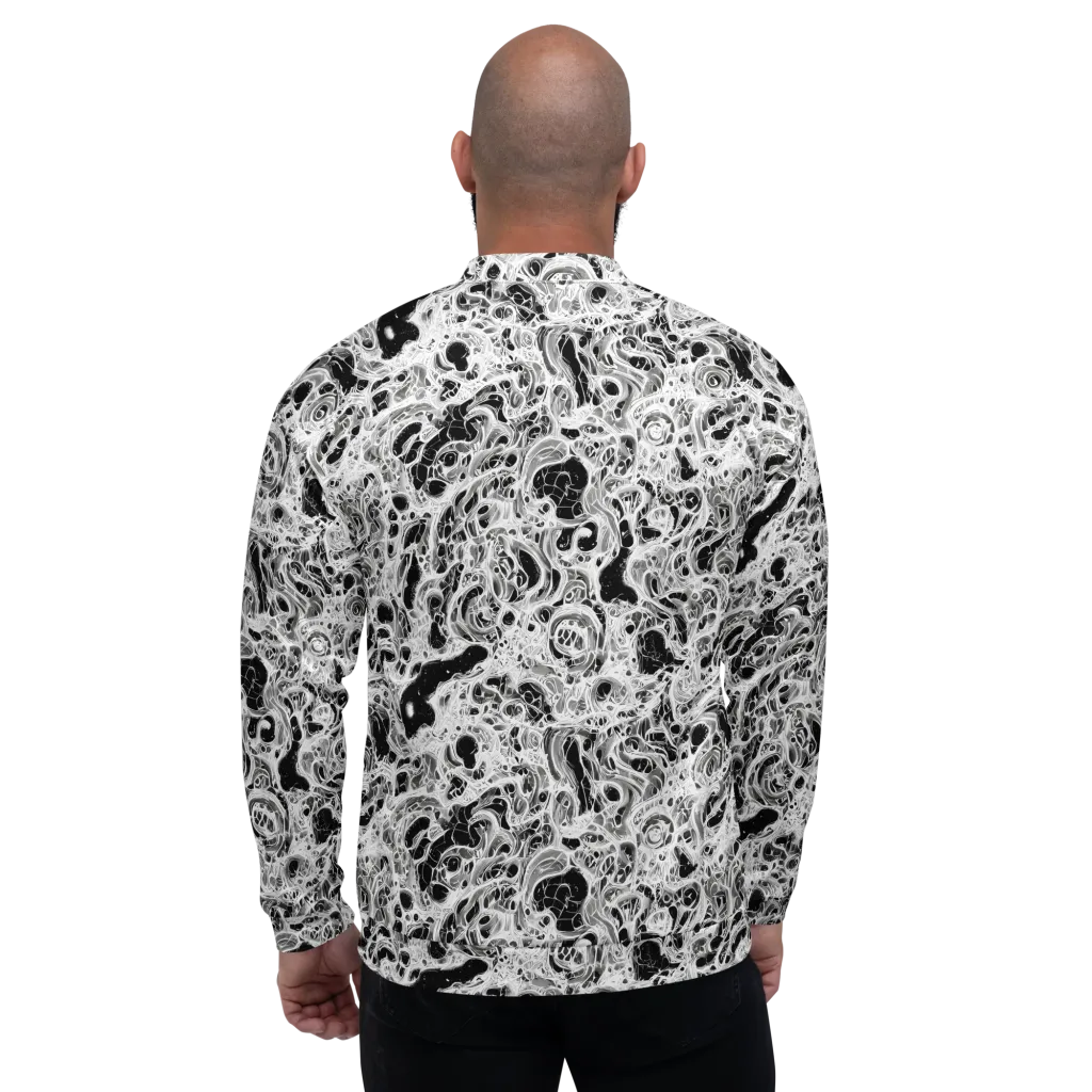 Obsidian Lace on Bomber Jacket — Back