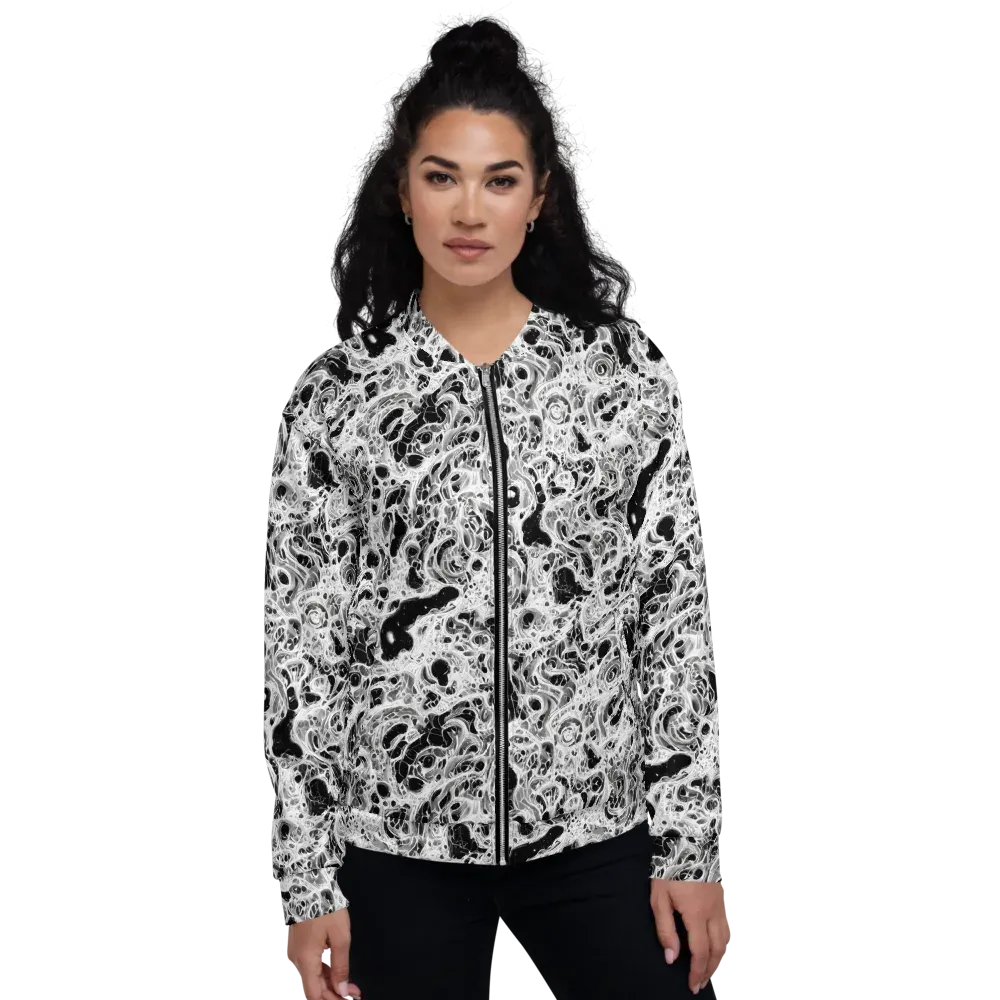 Obsidian Lace on Bomber Jacket — Front