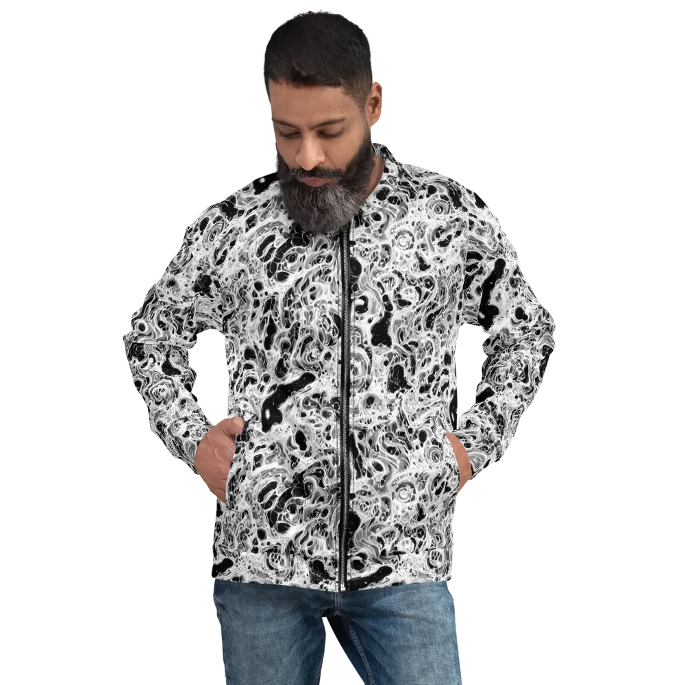Obsidian Lace on Bomber Jacket — Front
