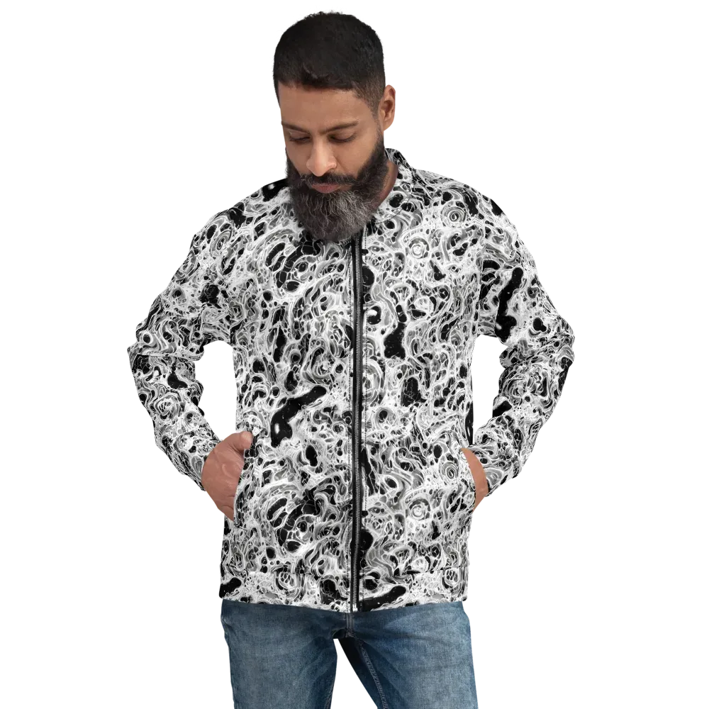 Obsidian Lace on Bomber Jacket — Front