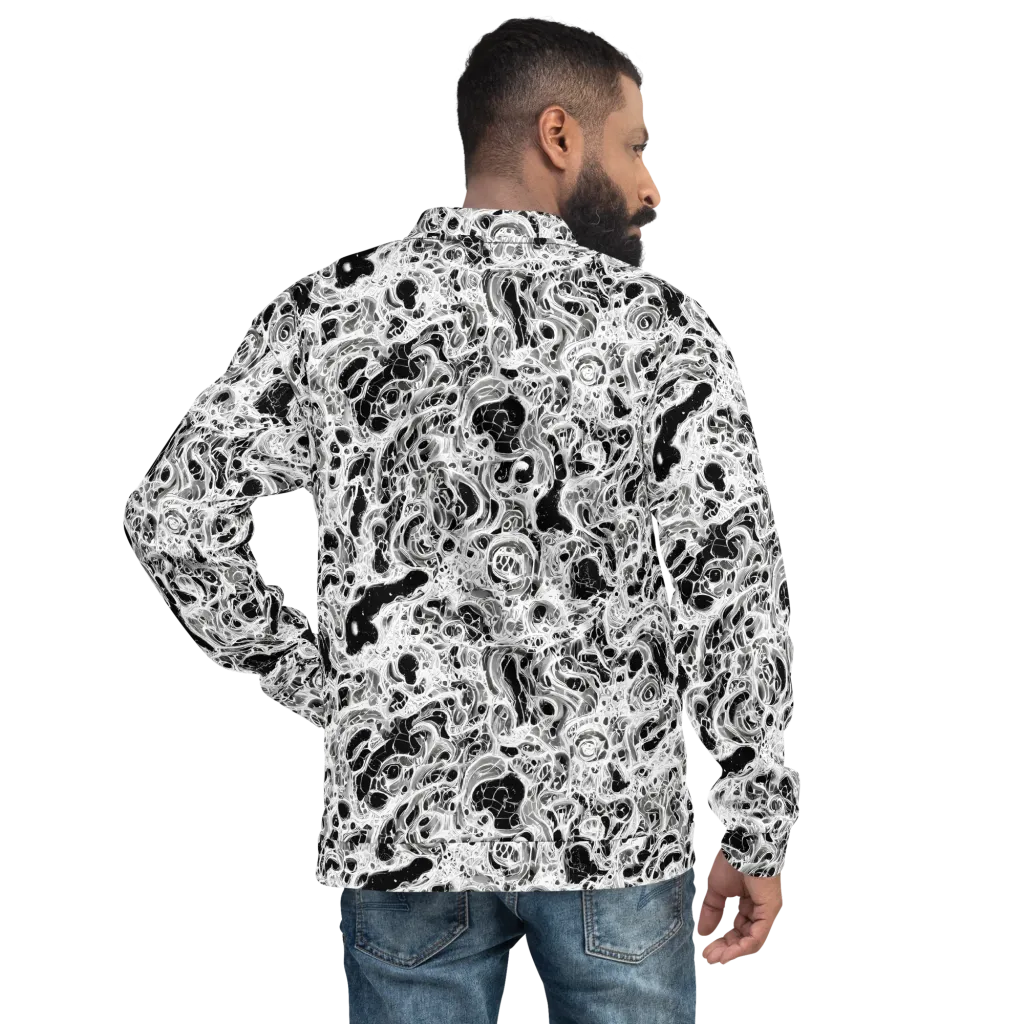 Obsidian Lace on Bomber Jacket — Back
