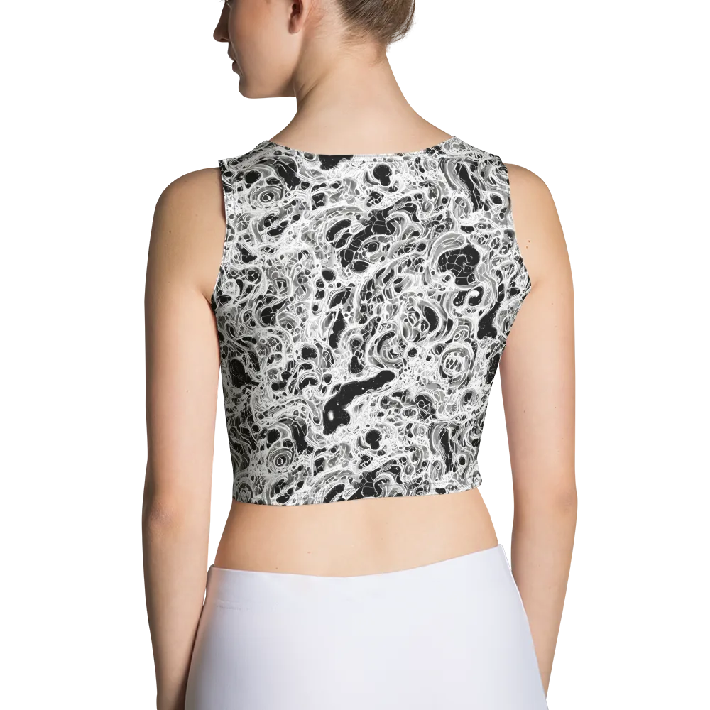 Obsidian Lace on Crop Top — Back