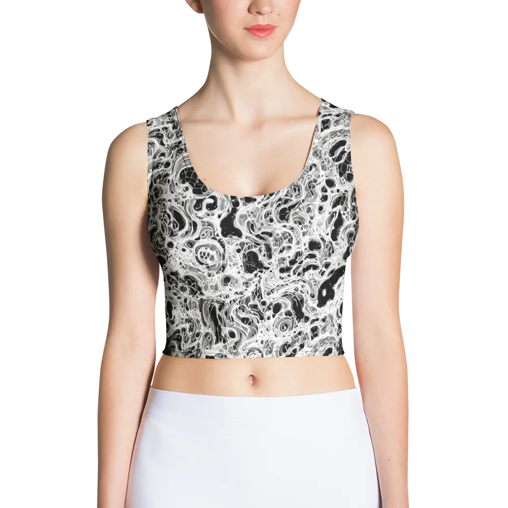 Obsidian Lace on Crop Top — Front
