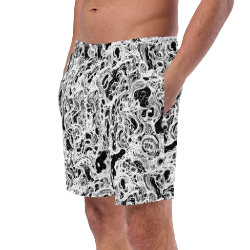 Obsidian Lace on a Swim Trunks