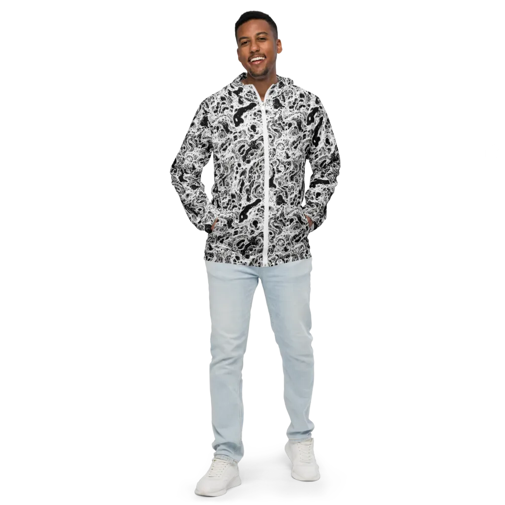 Obsidian Lace on Men's Windbreaker — Front