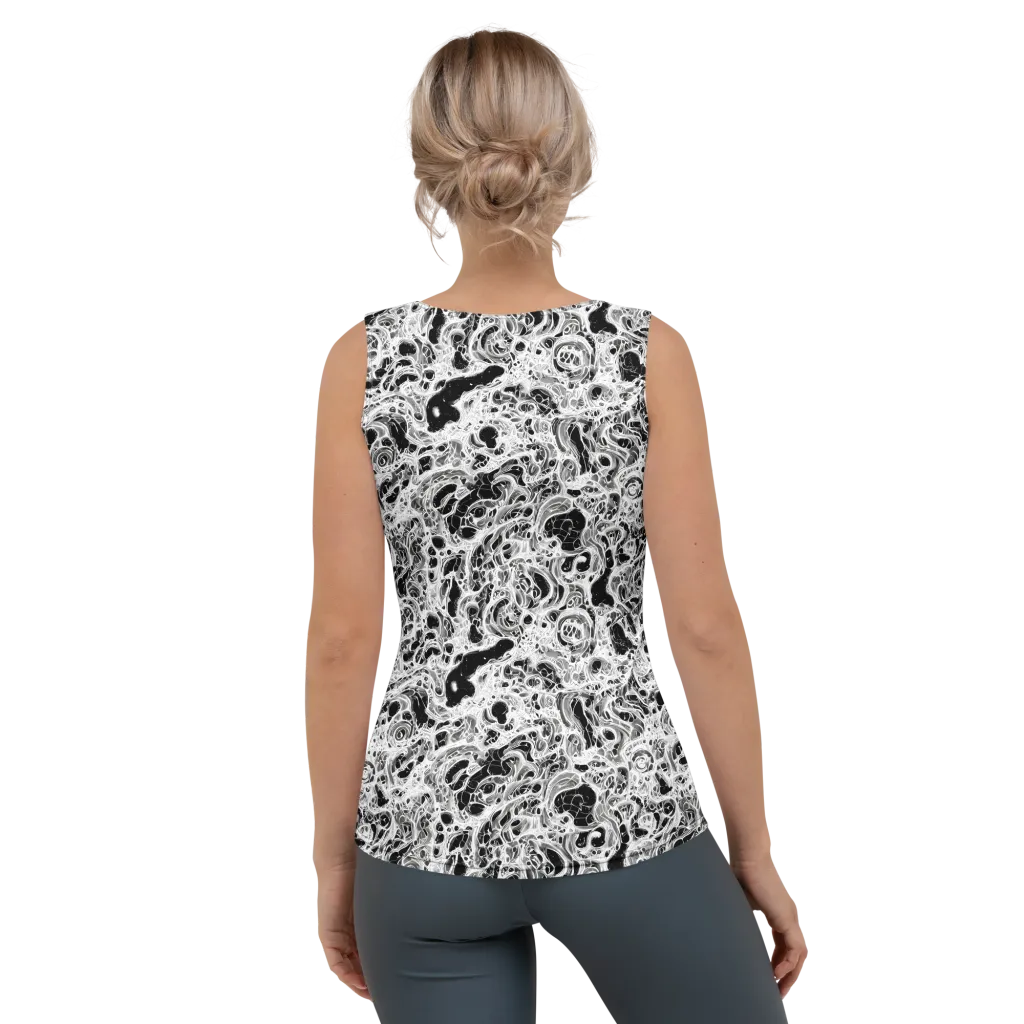 Obsidian Lace on Women's Tank Top — Back