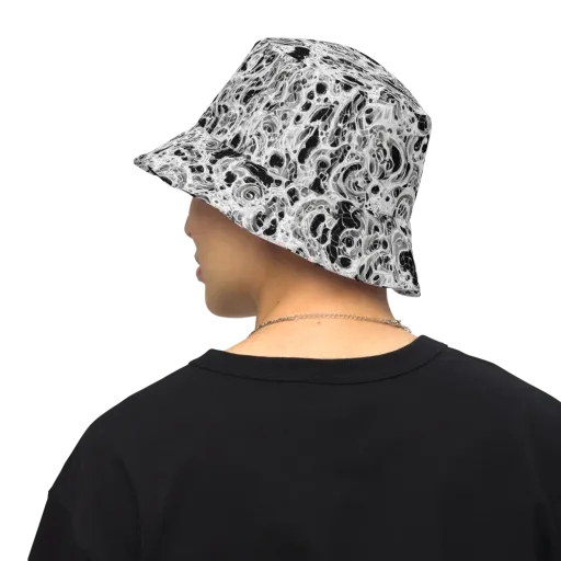 Obsidian Lace on a Reversible Bucket Hat