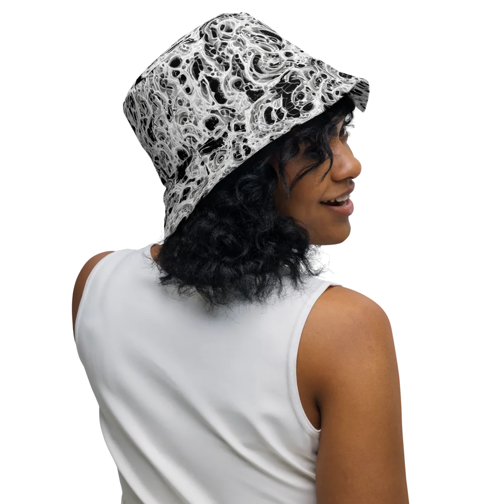 Obsidian Lace on Reversible Bucket Hat — Right Outside