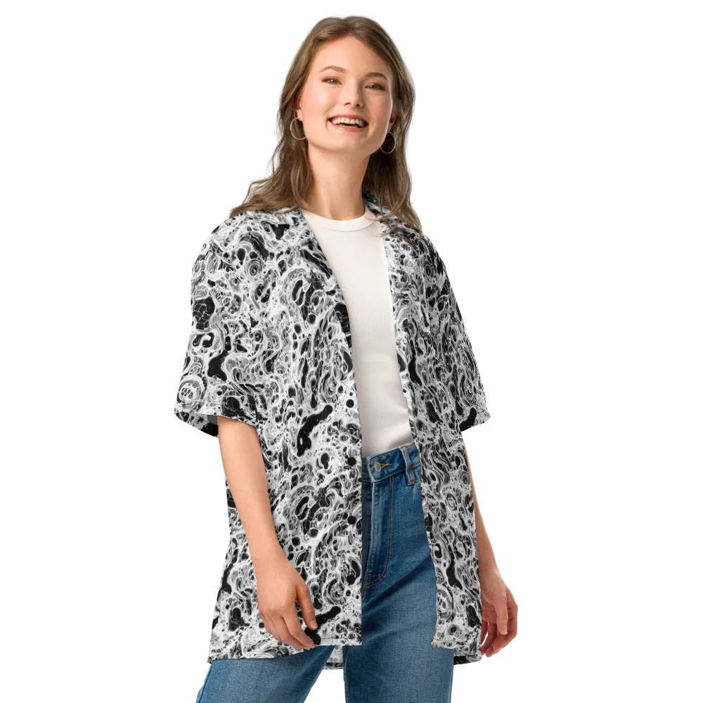 Obsidian Lace on Button Shirt — Front