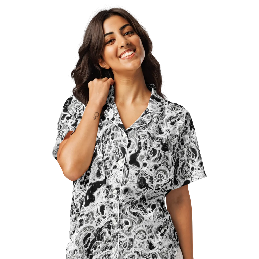 Obsidian Lace on Women's Short Sleeve Pajama Top — Front